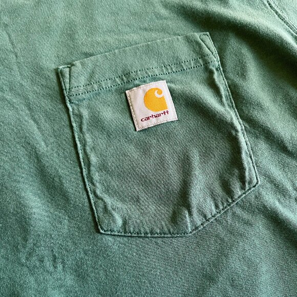 Carhartt green loose fit long-sleeve tee M 8-10 - Picture 3 of 6